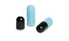 Model Size 1 - Black Light Blue Empty Gelatin Capsules