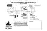 Vulcan - Model T-303 - 4-spring Logging Scale System - Brochure