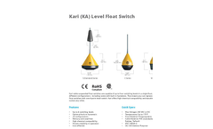 APG - Model Series KA - Multi-Level Cable Float Switch - Datasheet