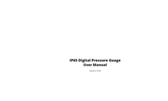 APG - Model Series PG2 - IP65 Digital Pressure Gauges - User Manual