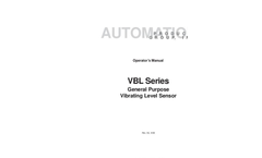APG - Model Series VBL - Vibrating Rod Level Switch - User Manual