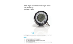 APG - Model Series PG10 - IP65 Digital Pressure Gauge with 5.5 - Datasheet