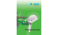 Bauer - Model MSXH - Submersible Motor Mixer Brochure