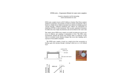 ExposMeter - Model EWM Series - Metal Water Sampler Brochure