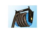 Exhaust Extraction with Hose Reels for Workplaces with Stationary Vehicles