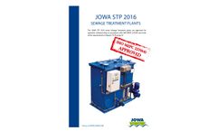 Jowa - Model STP 2016 - Sewage Treatment Plant - Brochure