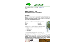 Konseb - Model DAB - Sludge Thickening and Dewatering System - Brochure