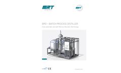 MRT - Model BPD Series - Batch Process Distiller  - Brochure