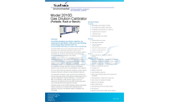 Sabio 2010D Gas Dilution Calibrator - Brochure