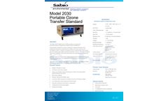 Sabio - Model 2030 - Portable Ozone Transfer Standard Analyzers - Brochure