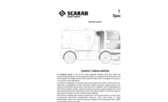 Scarab Azura - 4.5 Tonne GVW - Compact Sweeper Technical Specification