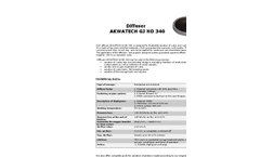 AKWATECH - Model GJ HD 340 - Disk Diffuser Brochure