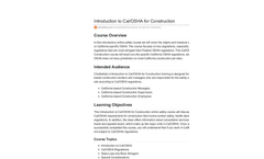 Introduction to Cal/OSHA for Construction Training Courses - Datasheet