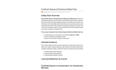 Confined Spaces & Electrical Safety Pack Training Courses - Datasheet