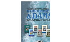 International Journal on Hydropower & Dams 2013 Editorial Programme & Rates