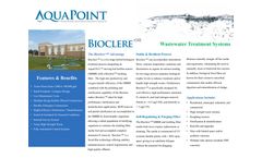 Aquapoint Bioclere - Model OH - Two-Stage Hybrid Biological Treatment Process Unit - Brochure