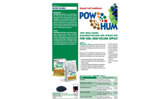 Powhumus - WSG 85 - Organic Soil Conditioner Brochure
