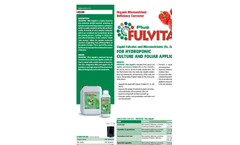 Fulvital - Plus Liquid - Organic Micronutrient Deficiency Corrector Brochure