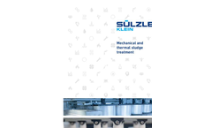 Sülzle Klein - Mechanical and Thermal Sludge Treatment - Brochure