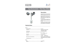 Model 0228 - Cup Anemometer Brochure