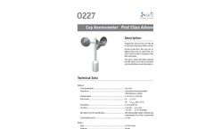 Model 0227 - Cup Anemometer - Brochure