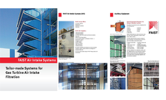 Faist - Air-Intake Systems for Medium and Large Gas Turbines Brochure
