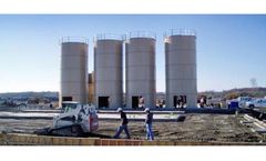 Liquid and dry process silos for hydrofracking industry