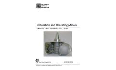 CCC - Model EGC2 / EGC4 - Electronic Gas Carburetors - Installation and Operating Manual