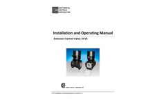 CCC - Model ECV5 - Air-Fuel Ratio and Emissions Control Valve - Installation and Operating Manual