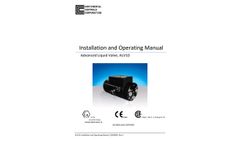 CCC - Model ALV10 - Advanced Liquid Fuel Valve - Installation and Operating Manual 