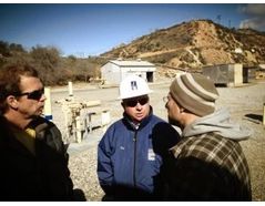 Rick Fisher with So. Cal Gas employees discussing the new research project 2009