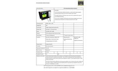 STS Contamination Monitor Simulator data sheet