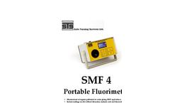 STS - Model SMF 4 - Portable Fluorimeter for Organic Pollution Monitoring - Brochure