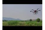 Agricultural drone T1-25L with 25 liters tank test Video