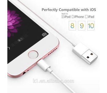 KAL002 Original for iPhone USB Cable Charging Data Sync Line with 2A Fast Charging Function