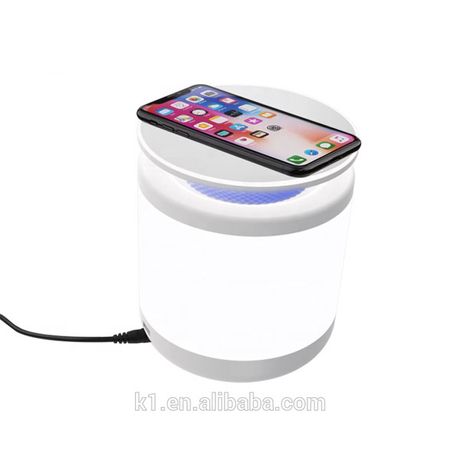 KET001-Night Light with Wireless Charger Atmosphere Light with Adjustable Color and DC Power Adapter-1