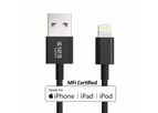 Keytech - Model KAL003 - Apple Lightning Charger Data Cable MFi Certified Nylon Braided 2.4A C48 Connector