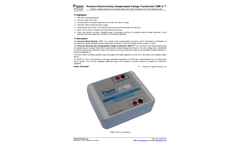 Applied Precision - Model CMR-U - Precision Electronically Compensated Voltage Transformer Brochure