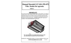 Manual GT410 VibeSpike-Seeder for Bent (English)
