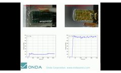 Comparison: Onda Hydrophone and Sonocheck Vial in a 45 kHz Ultrasonic Cleaning Tank - Video