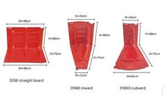Denilco - Model DZ60 - 60cm height flood boxwall