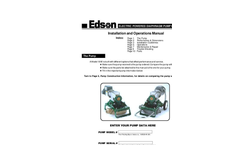 Edson - Model 120E - Electric Powered Diaphragm Pump Manual