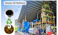 What are the equipment configurations of a waste oil re-refining machine?