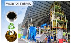 What are the equipment configurations of a waste oil re-refining machine?