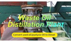 DOING Waste oil to diesel distillation refinery plant for sale
