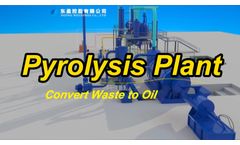 Environmental waste to energy plant: waste tire plastic pyrolysis plant