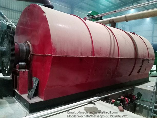 DOING - Model DY-12 - Highly quality oily sludge pyrolysis plant to get clean fuel oil