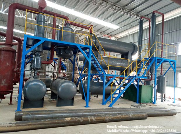 Highly quality oily sludge pyrolysis plant to get clean fuel oil-3