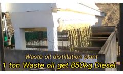 How to recycle waste oil into diesel fuel?-Waste Oil Distillation Refinery Plant