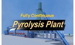 Fully continuous tyre recycling pyrolysis machine site running video